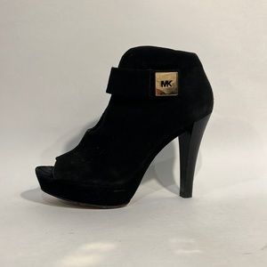 Michael Kors Platform Wedge pumps Heels MK Logo ST14D